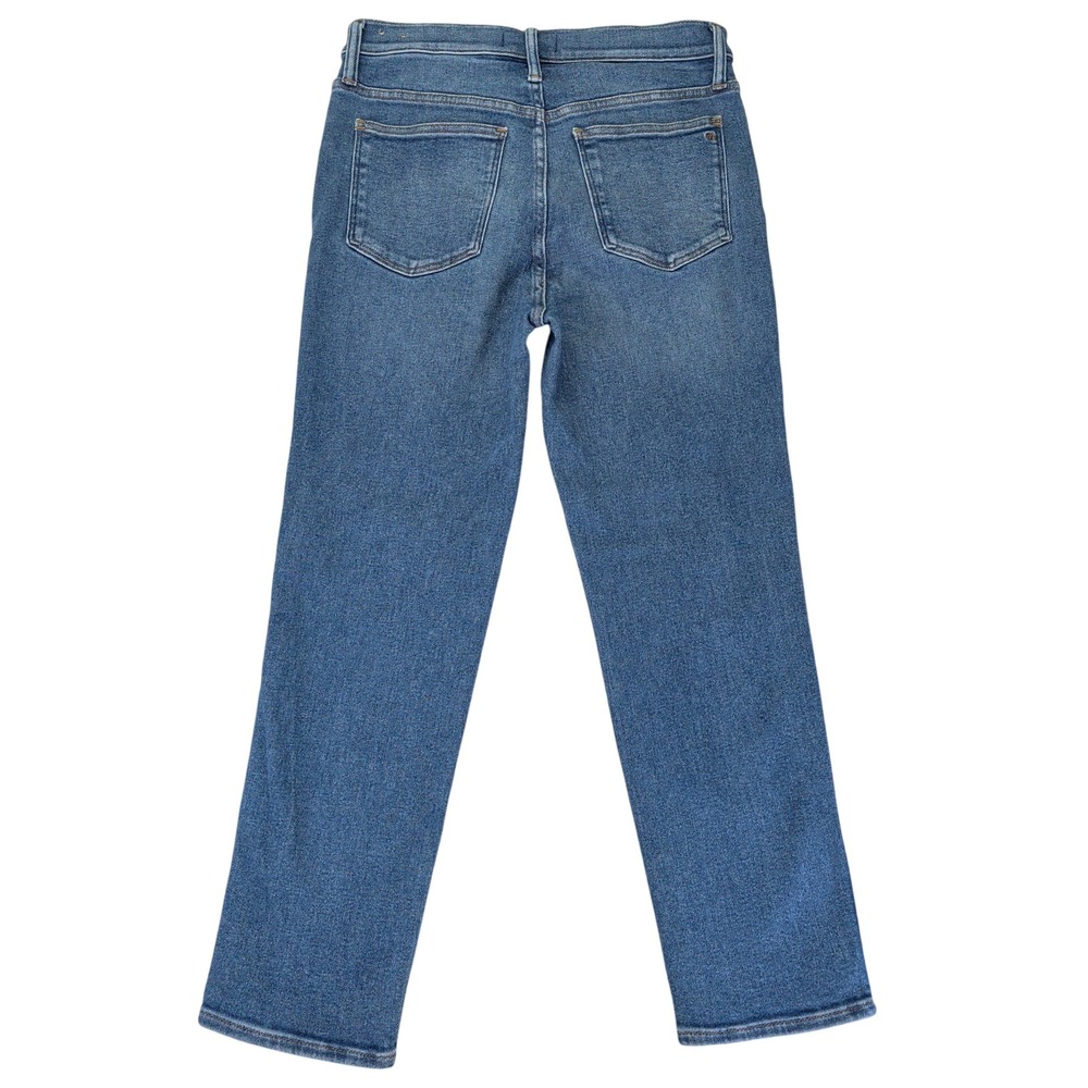 Madewell Stovepipe High-Rise Straight Leg Jeans Blue NF121 Womens 28‎ - Picture 2 of 10
